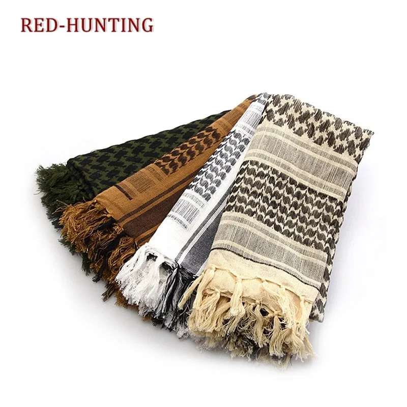 2022 New Military Scarf Military Camping Army Tactics Scarf Windproof Dustproof Outdoor Sport Scarf Cotton Wargame Scarves