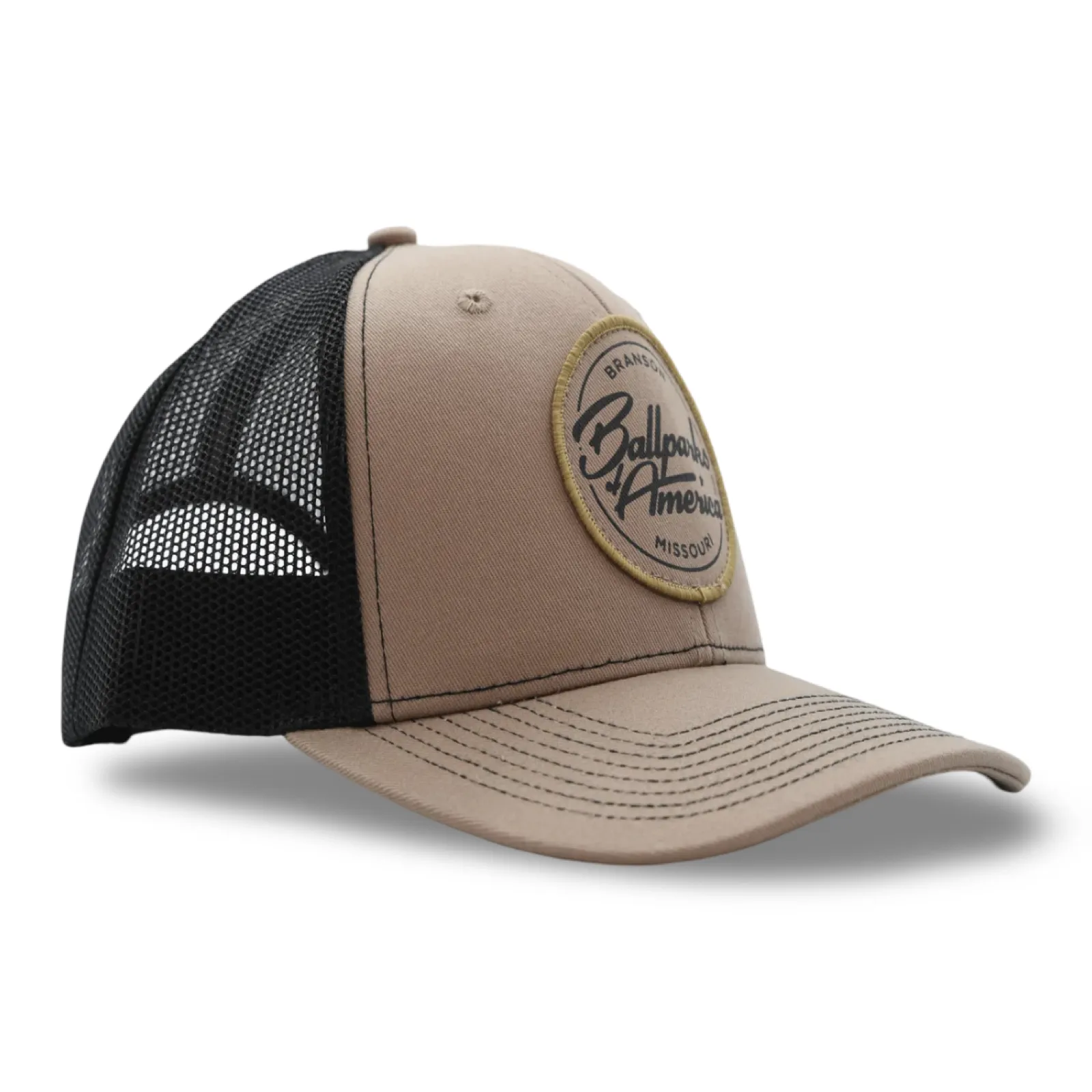 Ballparks of America Hat - Brown/Black Circle Patch