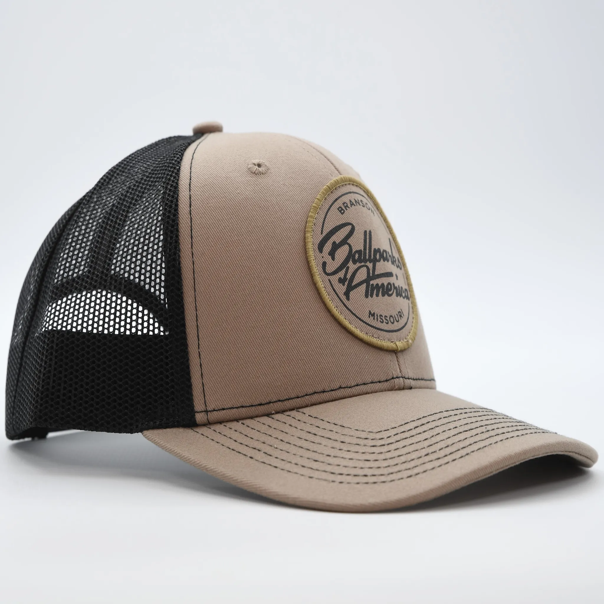 Ballparks of America Hat - Brown/Black Circle Patch