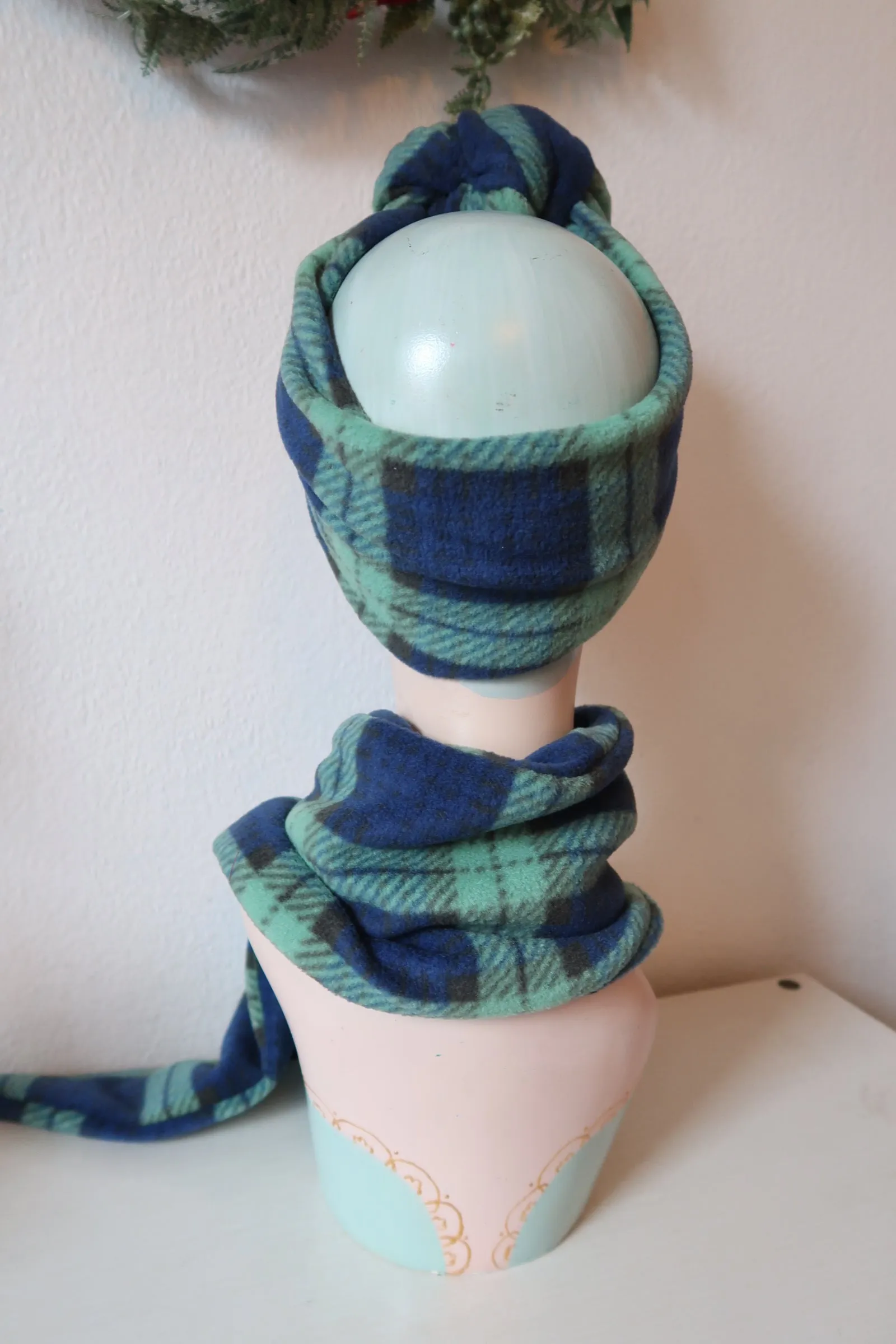 Blackwatch Tartan Scarf/ Headband Set (made to order)