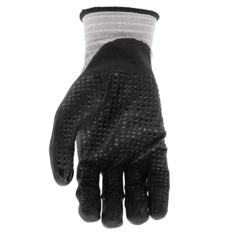 Boss Unisex Indoor/Outdoor Tactile Grip Gloves Black/Gray L 1 pair