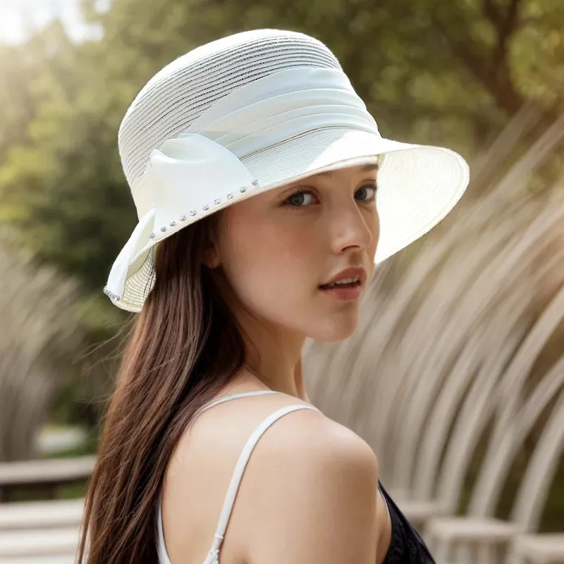 Bow Brim Versatile Outdoor Foldable Beach Sun Hat