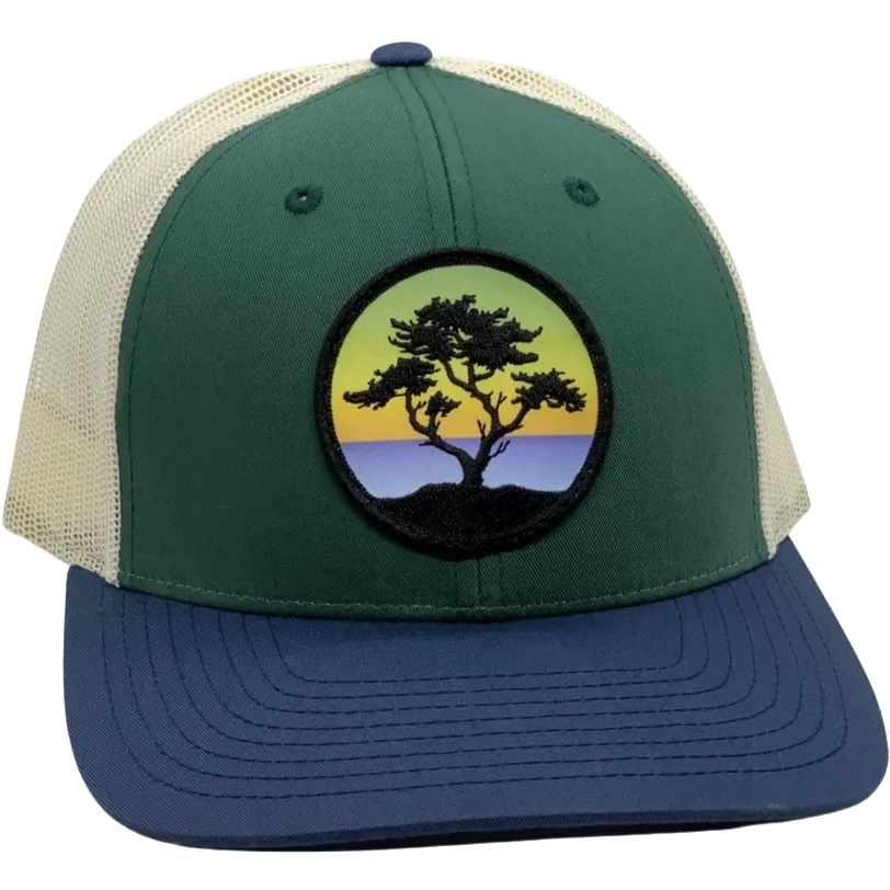 Curved Brim Trucker with Cypress Patch