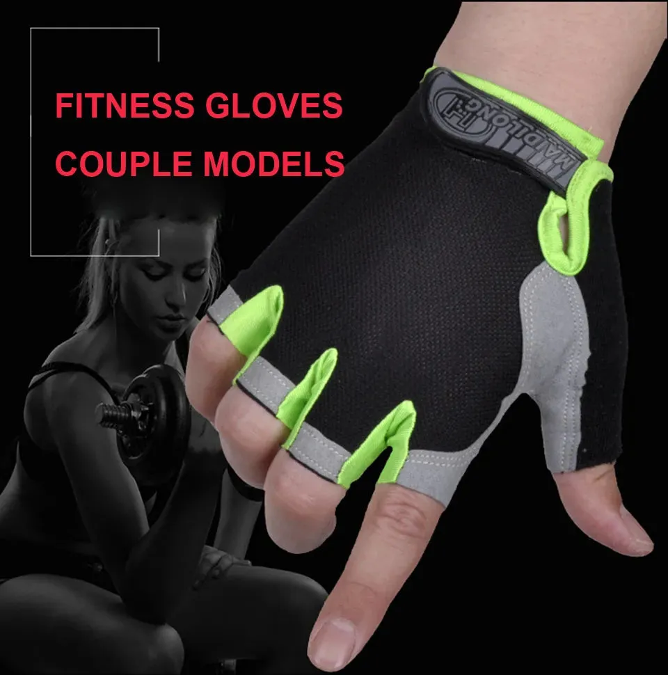 Cycling Anti-slip Men Half Finger Gloves Breathable Shockproof Sports Gloves Anti-sweat Bike Bicycle Glove Cycling Equipment