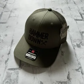 Hammer Down “Lettering" Hat - Loden