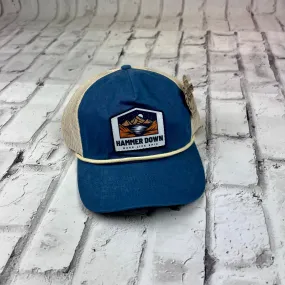 Hammer Down "Mars Mountain" Hat - Washed Denim and Sand with Leather Patch