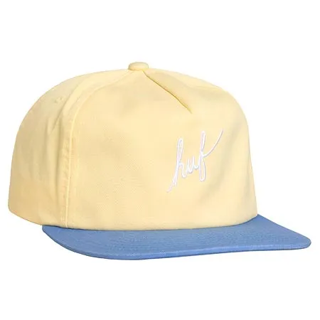 HUF Stone Wash Script Snapback Hat