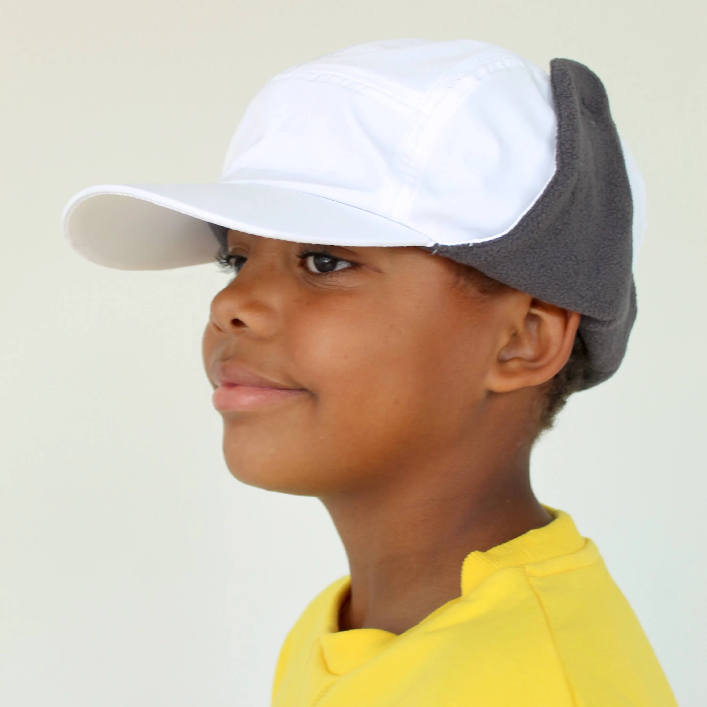 Kids Arctic Chill Winter Convertible Sun Hat - White