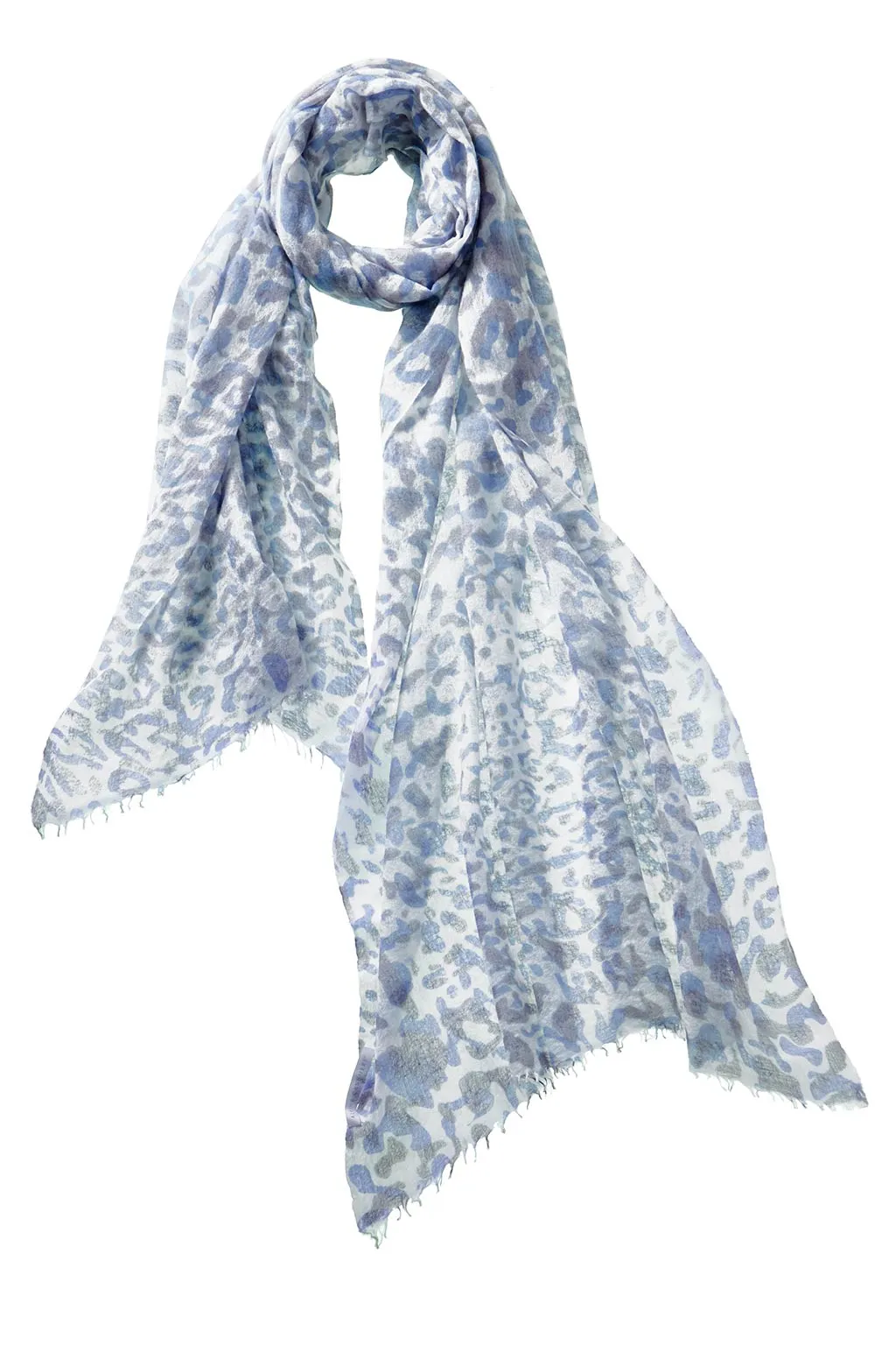 Leopard Scarf - Skylight