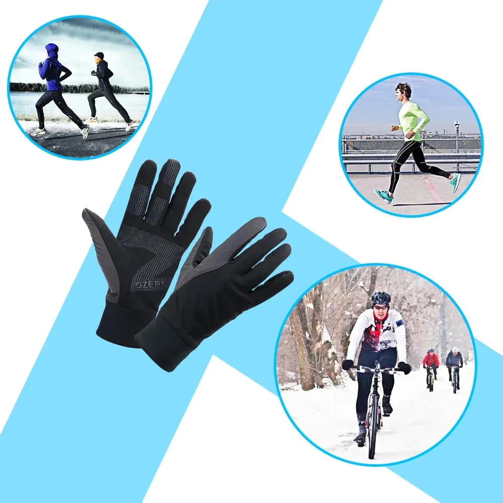 Mens Winter Thermal Gloves Touch Screen Glove Water Resistant Windproof Warm for Driving Cycling Running