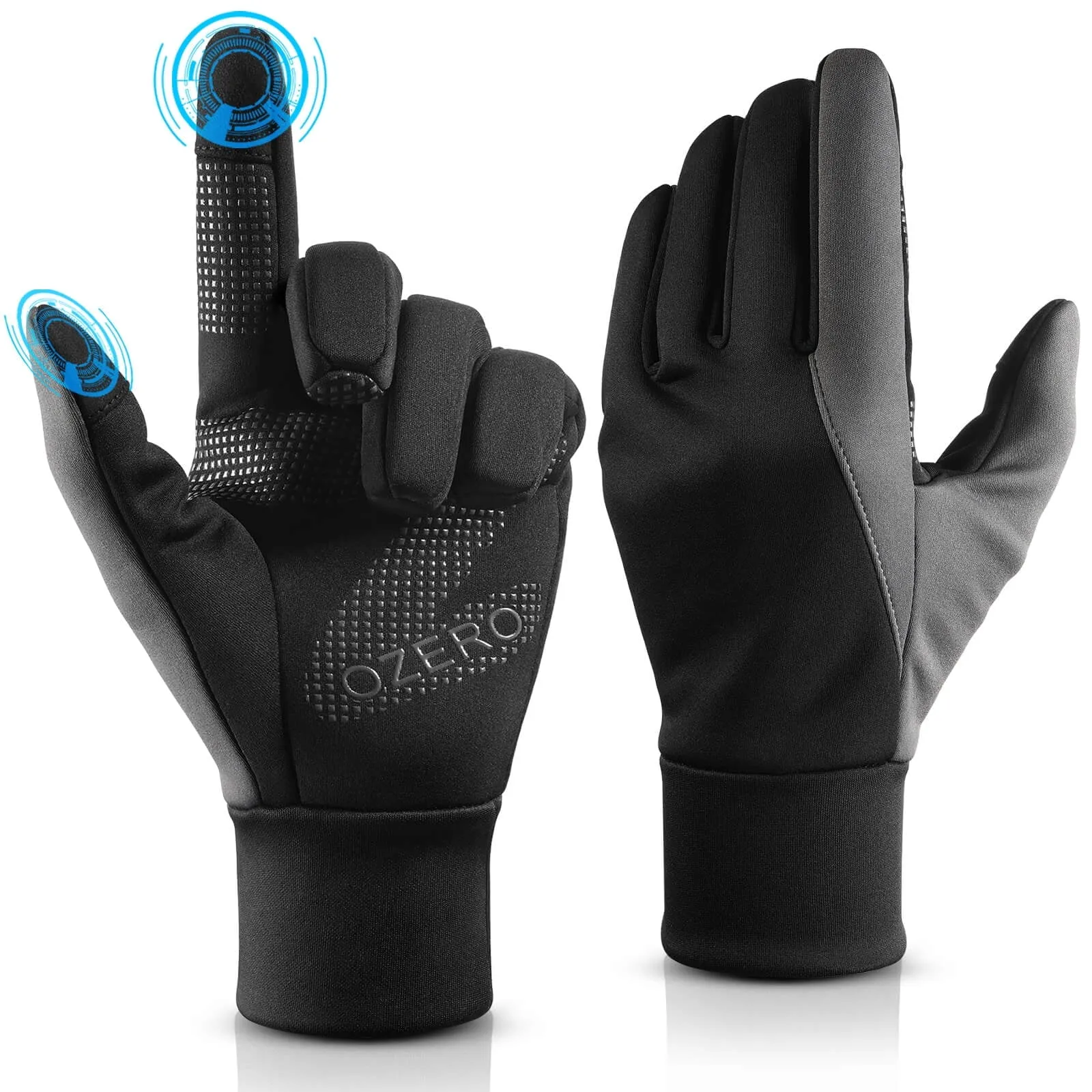 Mens Winter Thermal Gloves Touch Screen Glove Water Resistant Windproof Warm for Driving Cycling Running