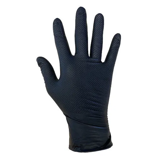 Mercator Ideall Grip Multi Use Black Nitrile Gloves