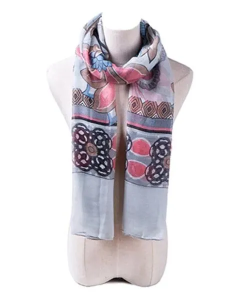 Mix Print Fashion Lightweight Scarf