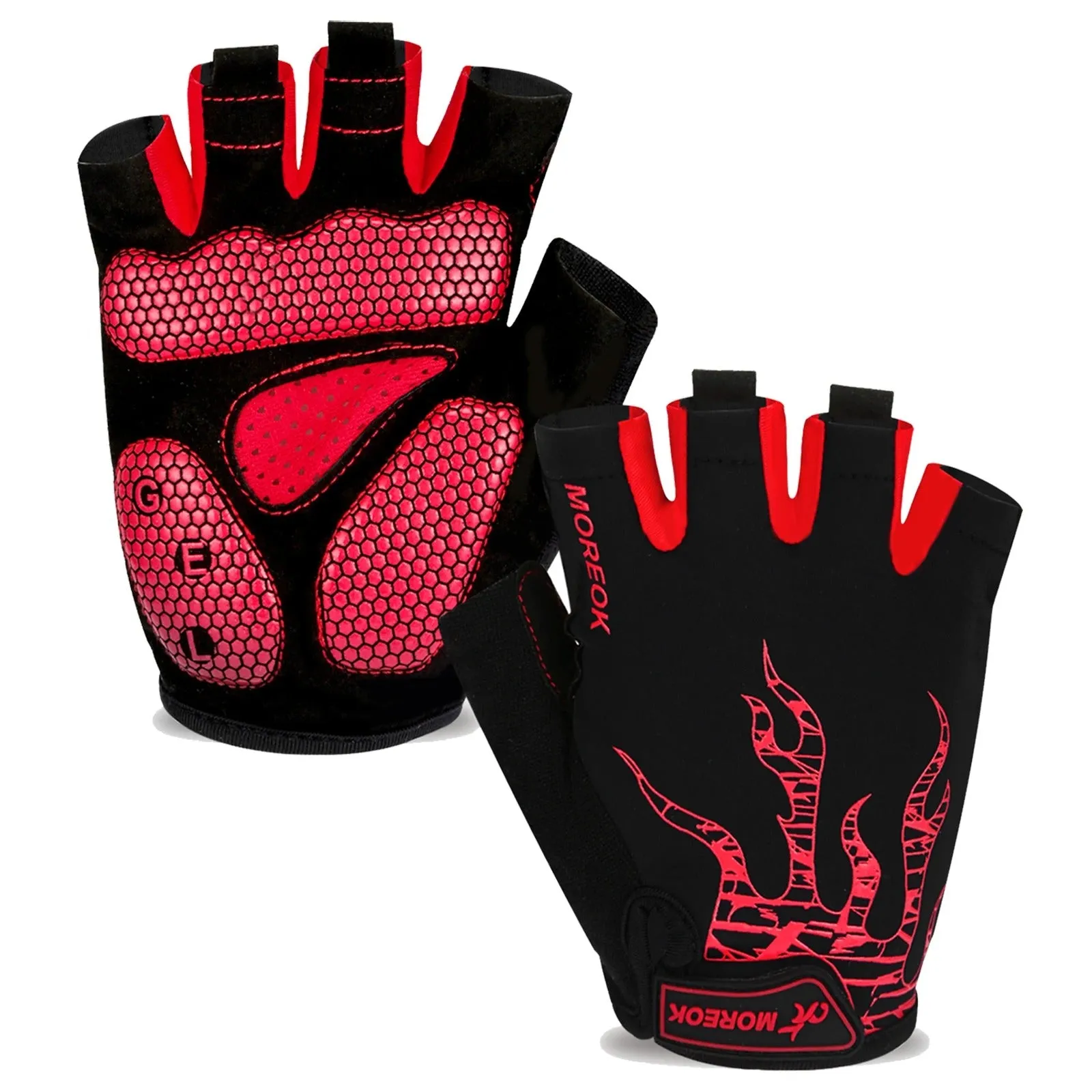 MOREOK Half Finger Bicycle Gloves