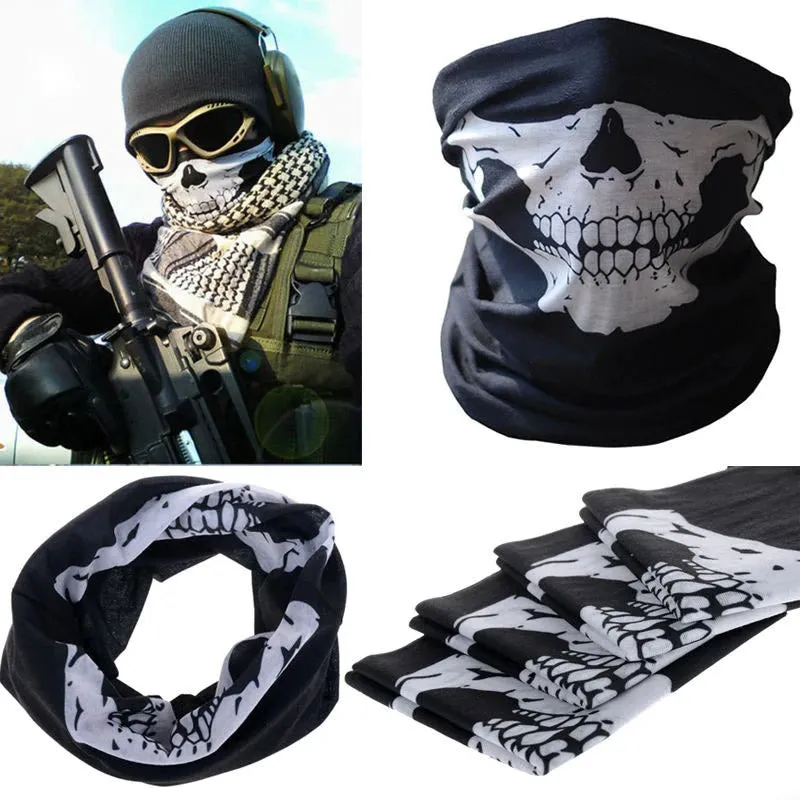 Motorcycle SKULL Ghost Rock Style Face Windproof Mask / Outdoor Ski Caps Bicyle Balaclavas Scarf