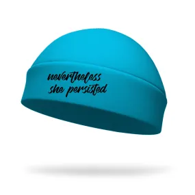 Never the Less She Persisted Wicking Regular Hat - Black Logo