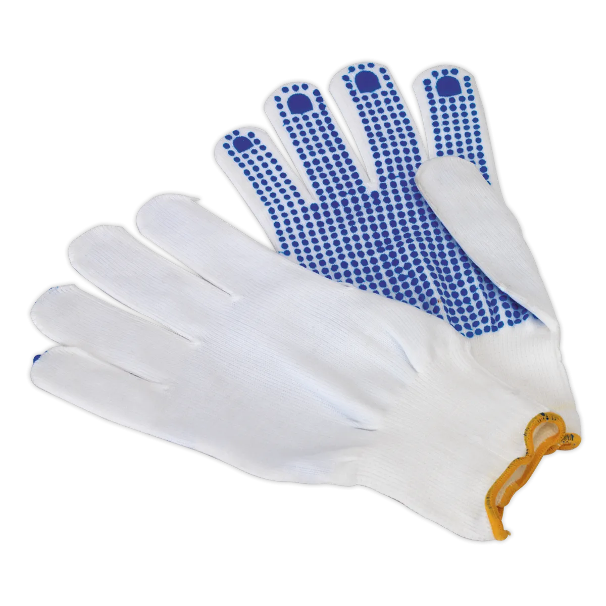 PVC Anti-Slip Nylon Knitted Gloves - Pair