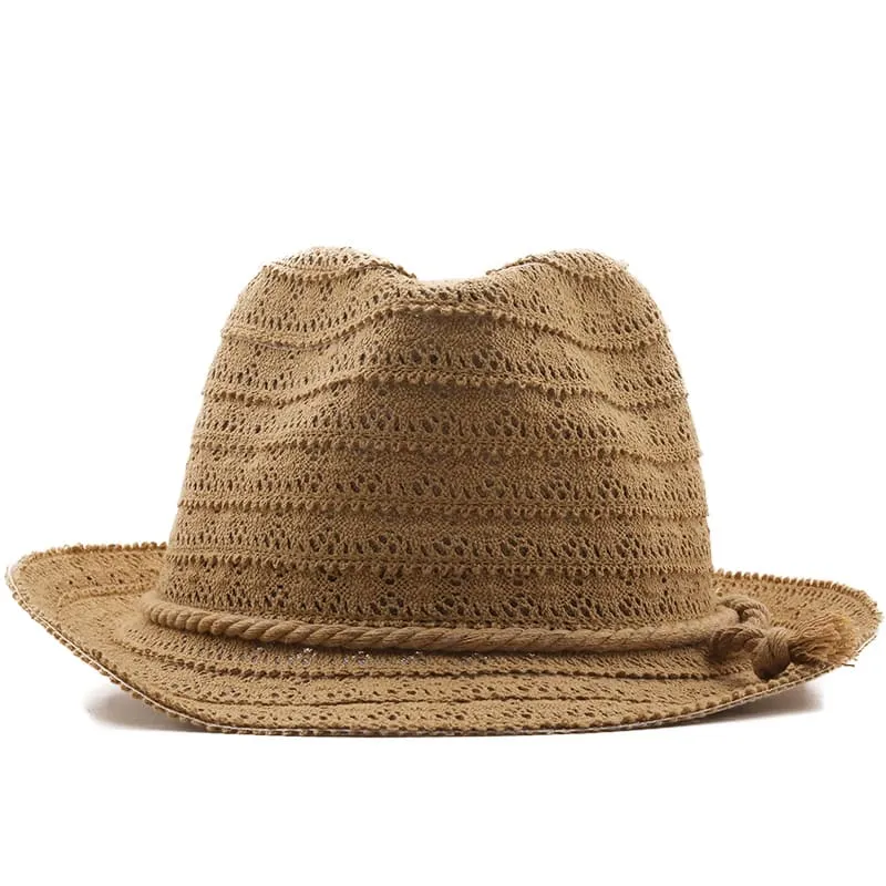 Recife Beach Embroidery Trilby Hat