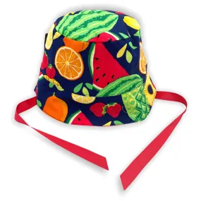 Reversible Sun Hat, Fruit Salad (Navy)