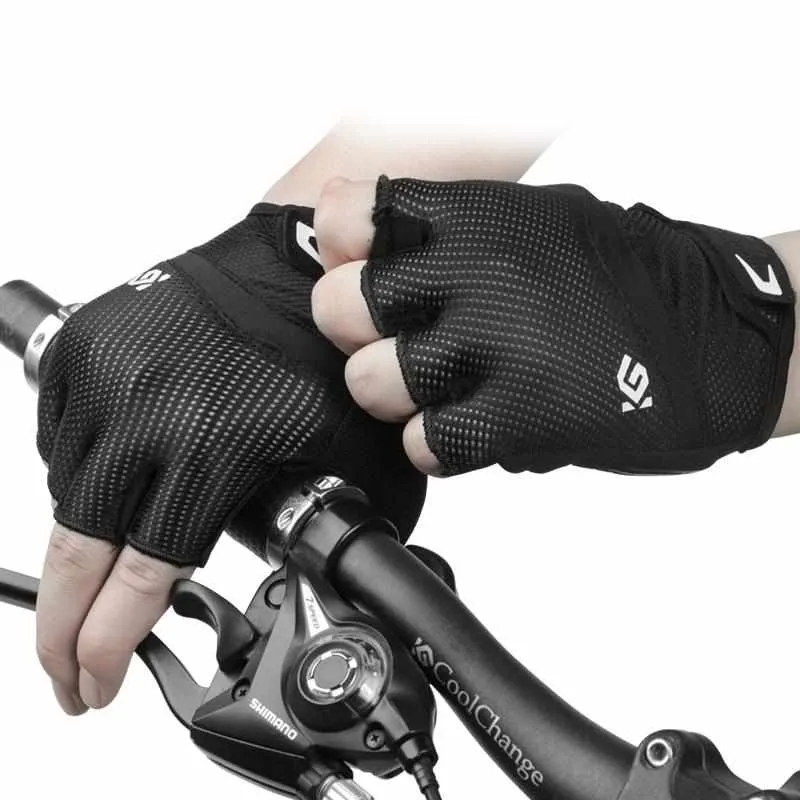 Shockproof Breathable Half Finger Bike Gloves - Anti-sweat Anti-slip Bicycle Gloves