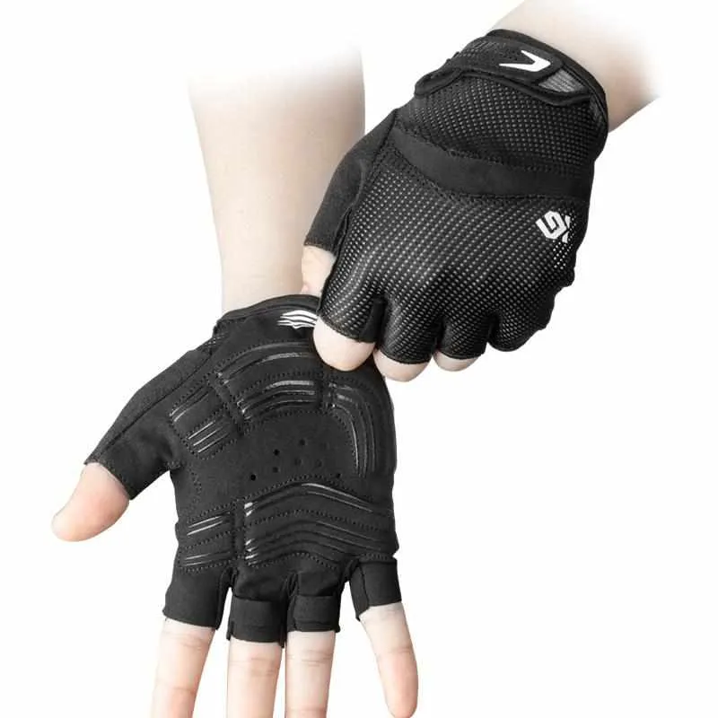 Shockproof Breathable Half Finger Bike Gloves - Anti-sweat Anti-slip Bicycle Gloves