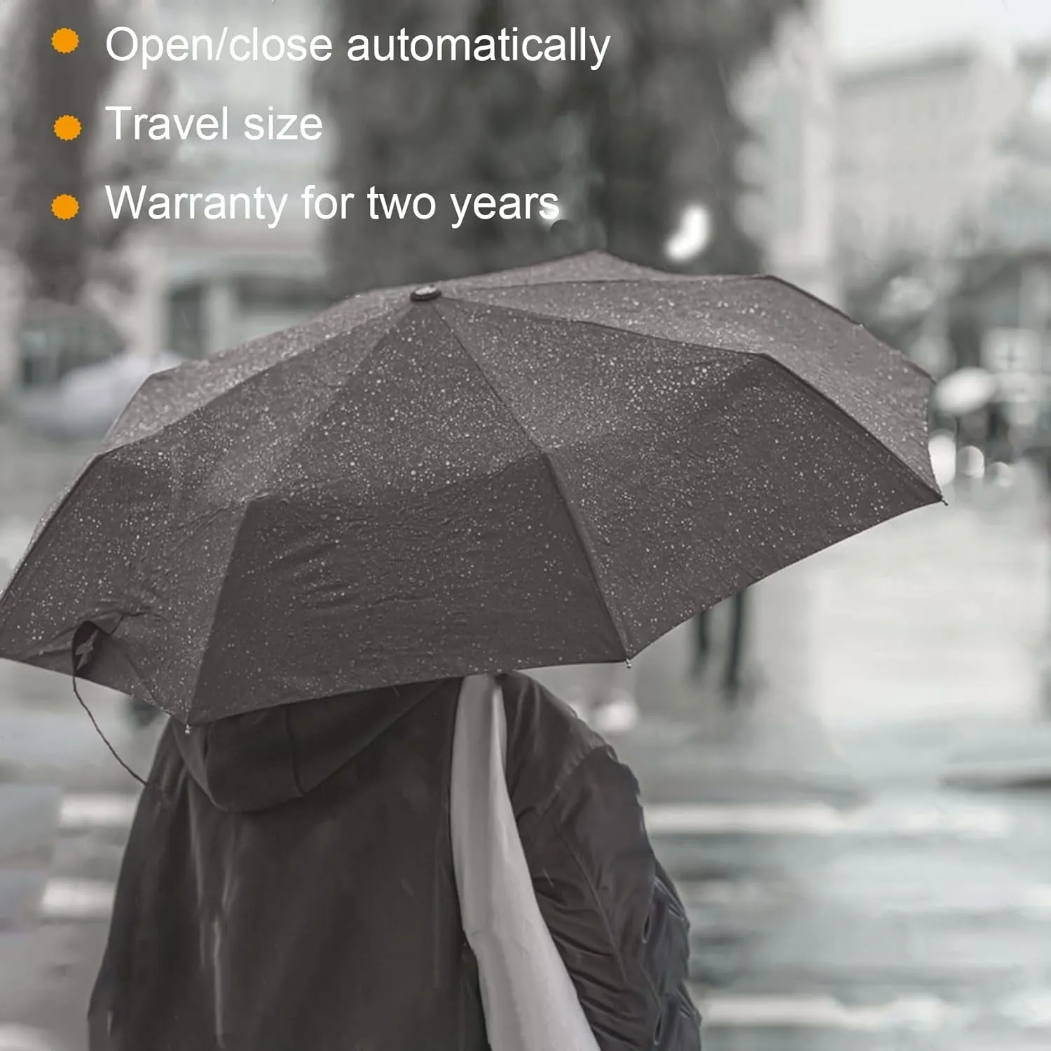 SIEPASA Windproof Travel Compact Umbrella-Automatic Umbrellas for Rain-Compact Folding Umbrella, Travel Umbrella Compact, Small Portable Windproof Umbrellas for Men Women Teenage.