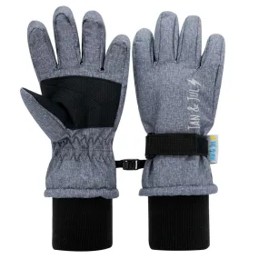 Size M (4-6): Jan & Jul Heather Grey Waterproof GLOVES NEW