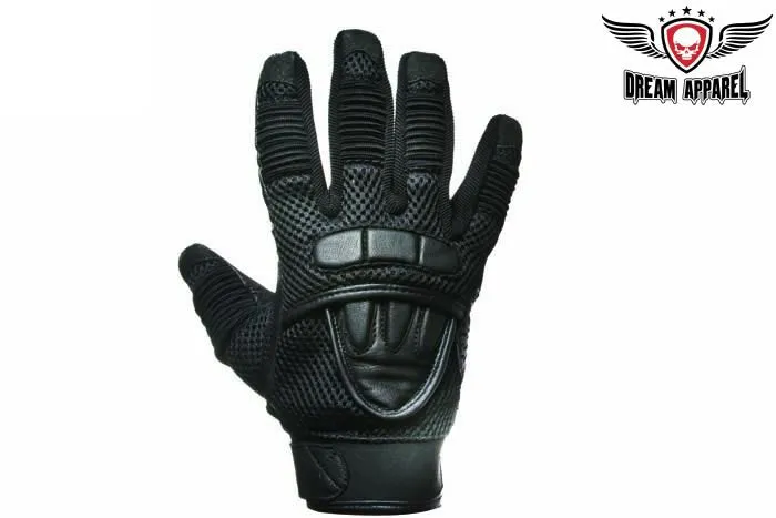 Top Quality Premium Leather Motorcycle Gloves With Double Knuckle