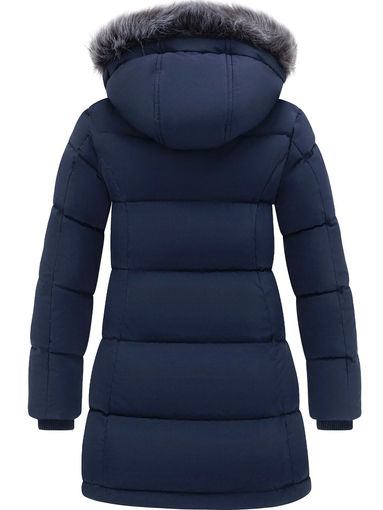 ZSHOW Girls' Winter Coat Warm Winter Parka Jacket Removable Hooded Insulated Puffer Jacket